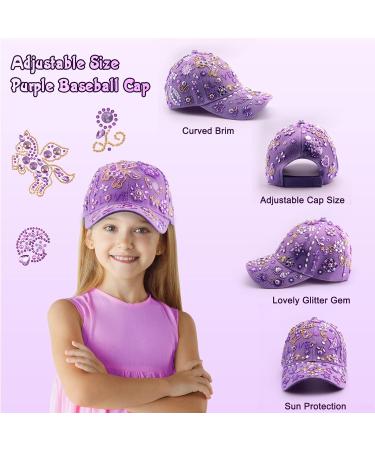DIY Baseball Cap Kit for Girls Ages 4-10 | Decorate Your Own Cap with Gem Stickers | Perfect Birthday or New Year Gift - Buy Online on SooperMarket.com