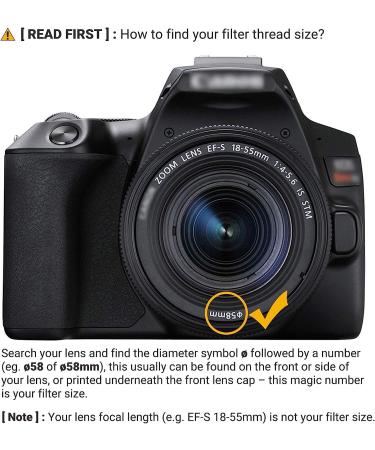 JJC 58mm HD Professional CPL Filter for Canon EOS Rebel & Other 58mm Lenses - Buy Online on SooperMarket.com