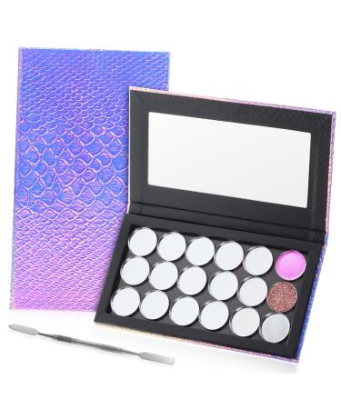 1 Set Magnetic Makeup Tray Eyeshadow Palette Organizer Empty Blusher Tray Eyeshadow Tray Eyeshadow Pan Holder Empty Makeup Palette Eyeshadow Cases Miss Cosmetic Stainless Steel Box