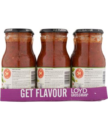 Loyd Grossman Tomato and Basil Cooking Sauce 660g Jar - Authentic Italian Flavors - Buy Online on SooperMarket.com