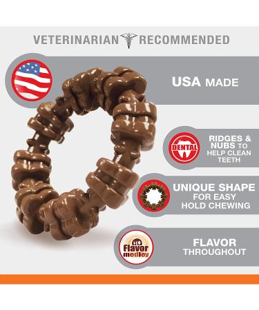 Nylabone Power Chew Textured Ring Dog Toy â€“ Tough Chew for Aggressive Chewers, Bold Flavor, Made in USA - Buy Online on SooperMarket.com
