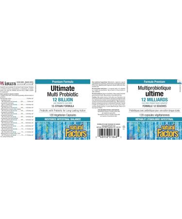 Natural Factors - Probiotic Ultimate Multi - 120 Vegetarian Capsules - Buy Online on SooperMarket.com