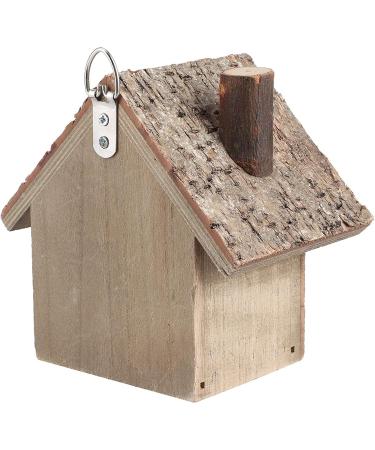 Wooden Bird Nesting Box House - Outdoor Garden Decorative Birdhouse 3.9x3.5x5.9inch - Buy Online on SooperMarket.com