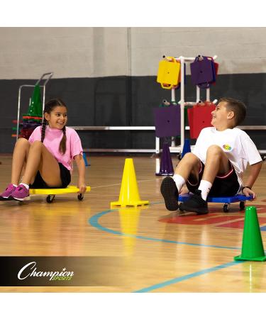 Champion Sports Office TC9SET Field Marker Cone  Red/Orange/Yellow/Green/Blue/Purple  9 US - Buy Online on SooperMarket.com