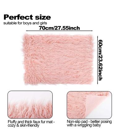 Newborn Photography Props  5 PCS Baby Photo Props Long Ripple Wraps with Headbands  Pink Baby Photography Wrap Set for Baby Girl and Boy - Buy Online on SooperMarket.com