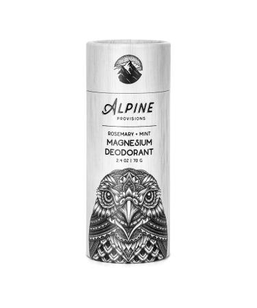 Alpine Provisions Aluminum-free Magnesium Deodorant  Rosemary + Mint  2.4 oz Plastic-free Paper Tube
