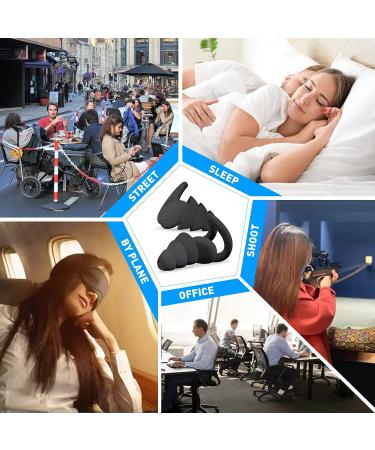 Soft Silicone Ear Plugs for Sleeping, Snoring, Work - Noise Cancelling 33 dB NRR - Reusable & Washable Loop Design - Hearing Protection for Noise Sensitivity - One Size Fits All - Buy Online on SooperMarket.com