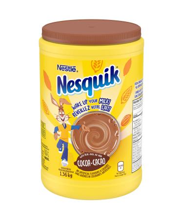 Nestle Nesquik Chocolate Milk Mix, Canister, 1.36 Kg/3lbs, Imported from Canada
