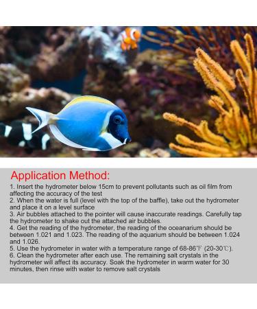 Buy Cikonielf Aquarium Salz Content Test Hydrometer - Accurate Specific Weight Measurement for Marine Aquariums - Buy Online on SooperMarket.com