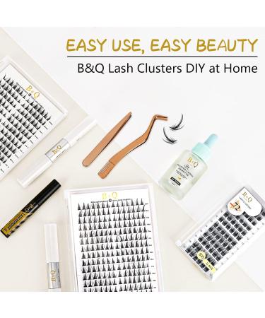 72 D-Curl Cluster Lashes B35 - Soft and Fluffy DIY Eyelash Extensions | 12mm Individual Natural Clusters - Buy Online on SooperMarket.com
