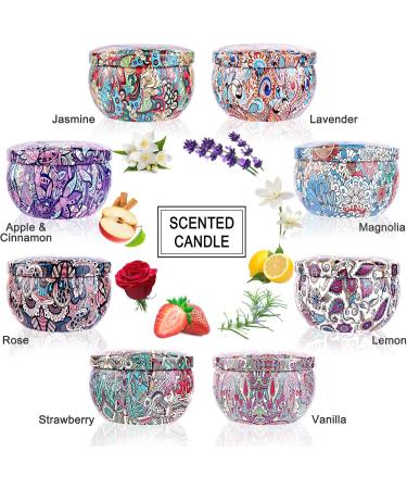 Fragrance Candlestick Set for Women - Aromatherapy Soy Wax Candles with Greeting Card | 160 Hours Burn Time | Perfect Gifts for Birthday Valentine's Day Mother's Day Yoga & More - 8 Colors Available - Buy Online on SooperMarket.com