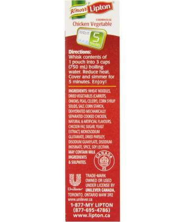 Knorr Lipton Chicken Vegetable Soup Mix 2 Pouches (117g) Chicken Noodle Chicken Vegetable 117 g (Pack of 1) - Buy Online on SooperMarket.com