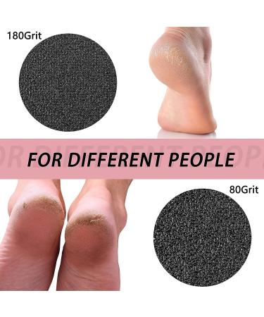 120 Pcs Replaceable Sandpaper Discs for Electric Foot File - 80 Grit 180 Grit | Toe Tip Refill Disks for Dead Hard Skin Callus Remover - Buy Online on SooperMarket.com