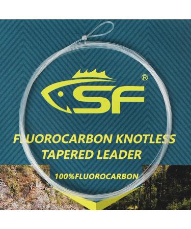 SF 3 Packs Pre-Tied Loop Fly Fishing Tapered Leader Fluorocarbon 7.5FT 9FT 12FT Clear-3Packs 7.5FT-5X - Buy Online on SooperMarket.com