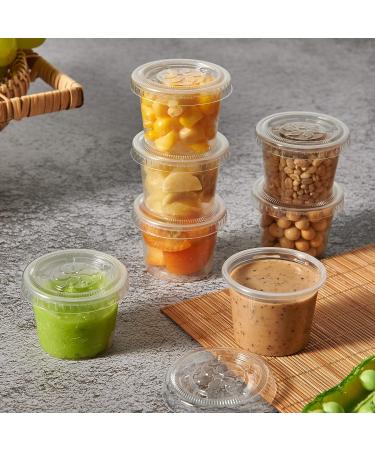 Turbo Bee 1oz Portion Cups with Lids - 200 Sets | Jello Shot & Sauce Containers - Buy Online on SooperMarket.com