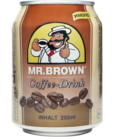 Mr. Brown Canned Coffee Cold Brew Original With Milk Instant Coffee Drinks 240 ml x 24 Cans Original w/Milk