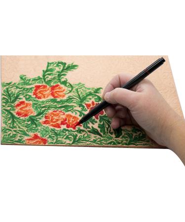 Realeather F2400-01 Earth Tones Leather Dye Marker Pens (6 Pack) - Buy Online on SooperMarket.com