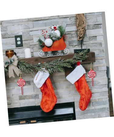 HOLIDYOYO 4pcs Lollipop Pendant Christmas Tree Hanging Peppermint Fake Christmas Candy Lollipops Red Plastic Red 11.60X5.00X1.60CM - Buy Online on SooperMarket.com
