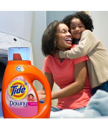 Tide Liquid Laundry Detergent with Touch of Downy - April Fresh Scent 74 Loads (105 fl oz) | International Shipping Available - Buy Online on SooperMarket.com