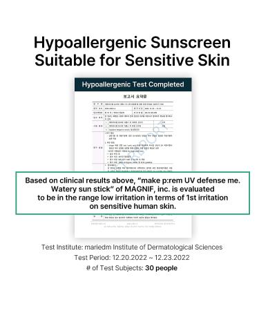 MAKEPREM UVA UVB Defense Me Sun Stick SPF 50+ PA++++ 0.63 Fl Oz - Reef-safe, Ocean Friendly Sunblock for Body & Face - Buy Online on SooperMarket.com