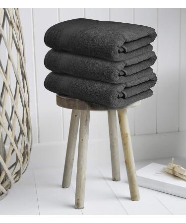 Softolle 100% Cotton Luxury Bath Towels - Set of 4 - 600 GSM, Grey, 27 x 54 inches - Buy Online on SooperMarket.com
