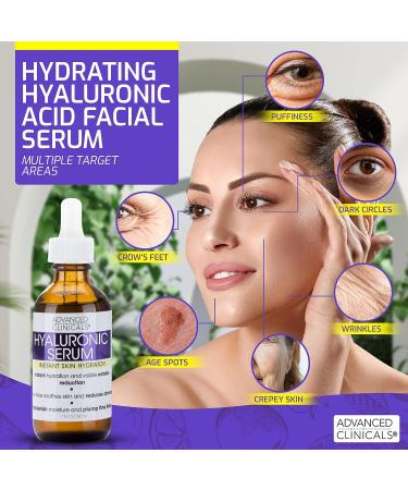 Advanced Clinicals Retinol, Hyaluronic Acid & Vitamin C Serum Set | Anti-Aging Skincare for Women | Brightening, Firming & Hydrating Formula | 1.75 Fl Oz 3pc Set - Buy Online on SooperMarket.com