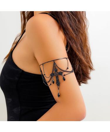 Shop OralGos Elegant Open Bangle - Fashionable Crystal Pendant Accessory for Parties & Gatherings | International Shipping Available - Buy Online on SooperMarket.com