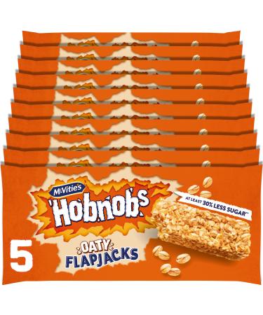 McVitie's Hobnob Oaty Flapjacks 5 Bars (Pack of 10)