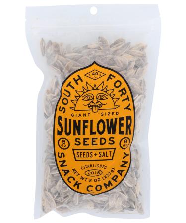 SOUTH 40 SNACKS Giant Sunflower Seeds with Salt, 8 OZ 8 Ounce (Pack of 1)