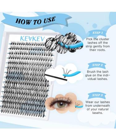 300 Pcs 20D D-Mix Individual Lash Clusters 9-16mm - DIY Eyelash Extensions for Dramatic Volume - Self Application at Home - Buy Online on SooperMarket.com