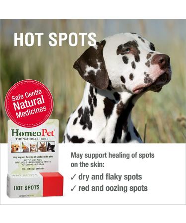 HomeoPet Hot Spots 15ml: Soothing Relief for Pets' Skin Irritations - Buy Online on SooperMarket.com