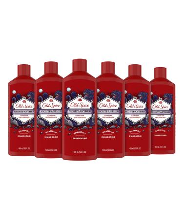 Old Spice Nightpanther Shampoo for Men, 13.5 fl oz Nightpanther (Pack of 6)