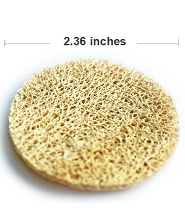 18 Pack Natural Loofah Exfoliating Face Pads - Facial Body Scrubbers for Bath, Shower, and Spa - Bulk Loofahs Scrubber for Cleansing Skin - Men and Women - Buy Online on SooperMarket.com