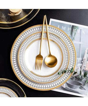 Serving Plates Exquisite Ceramic Dinner Plate Snack Plate Fruit Plate Sturdy Steak Plate Not Easy to Scratch for Kitchen Restaurant Western Food for Appetizer Dinner and Desserts (Size : 20.5cm) - Buy Online on SooperMarket.com