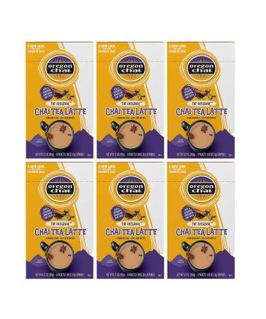Oregon Chai Original Chai Tea Latte Single Serve Powdered Mix, 8 Count (Pack of 6) ORIGINAL 8 Count (Pack of 6)
