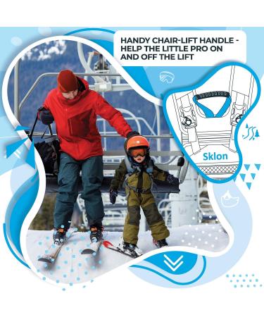 Sklon Ski and Snowboard Harness Trainer for Kids - Blue Frost | Teach Your Child Skiing and Snowboarding Fundamentals - Buy Online on SooperMarket.com