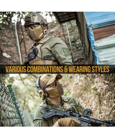 OneTigris Small Tactical Foldable Half Face Mesh Mask - Tan (Women & Teenagers) - Buy Online on SooperMarket.com