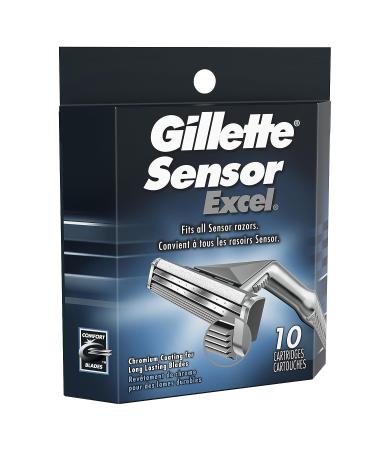 Gillette Sensor Excel Men's Razor Blade Refills - 10 Count Pack (Pack of 1) - Buy Online on SooperMarket.com