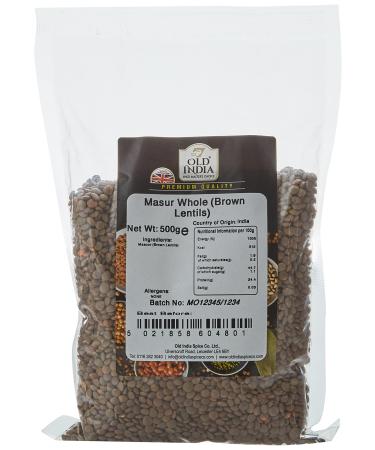 Old India Masur Whole (Brown Lentils) 500g
