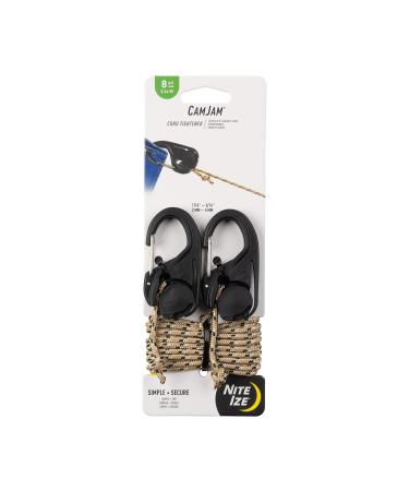 Nite Ize NCJ-25-2R3 CamJam Plastic Cord Tightener Tensioning Mechanism 2-Pack Black New Packaging 2-pack With Cord