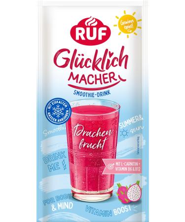 Call happiness maker smoothie drink dragon fruit cooling soft drink with L-carnitine and vitamin B6 + B12 only add water 1 x 45g bag