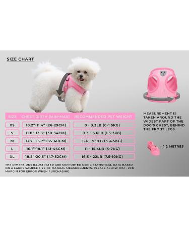 Pet's Playground XS Pink Small Dog Harness for Puppies - UK | Dog Harness for Small Dogs - Buy Online on SooperMarket.com