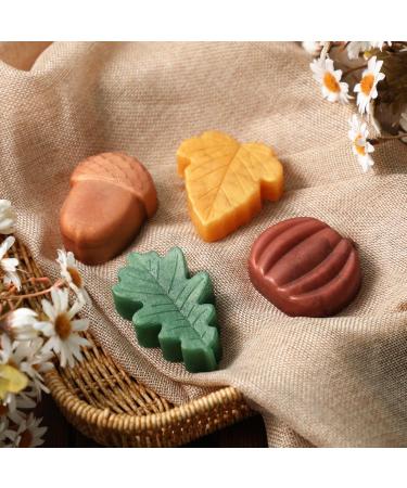 Fall Bar Soap Gift Set | Handmade Mini Decorative Scented Soaps | Natural Ingredients & Essential Oils | Pumpkin Spice & Cinnamon Scents | Perfect Autumn Pampering Present - Buy Online on SooperMarket.com