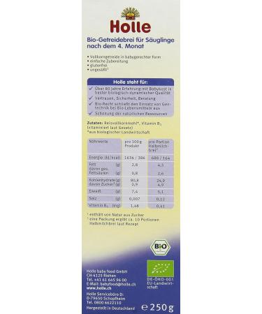Holle Organic Baby Porridge Rice Flakes - 3 Pack (750g) | Healthy Infant Food | International Shipping - Buy Online on SooperMarket.com