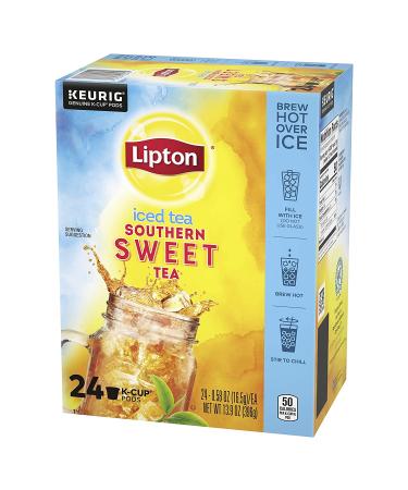 Lipton Southern Sweet Black Tea K-Cup Pods - 24 Pods - Refreshing Sweetness - Buy Online on SooperMarket.com
