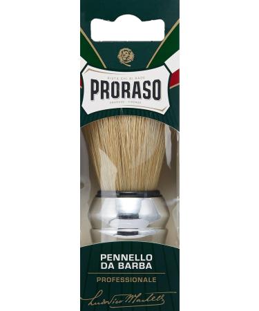 Proraso Green Line Shaving Brush - Natural Bristle Chrome-Plated Handle Pack of 4 | International Shipping Available - Buy Online on SooperMarket.com