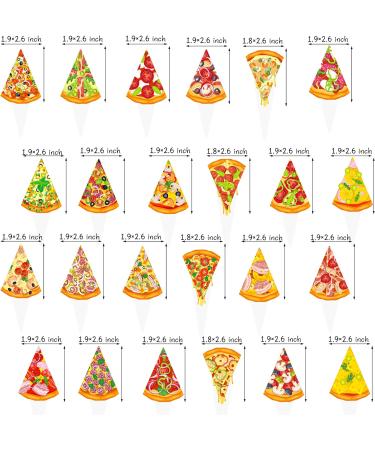 48pcs Pizza Theme Cupcake Toppers - Buy Online on SooperMarket.com