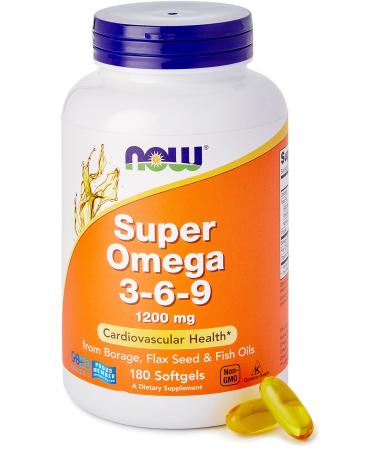 Now Foods Super Omega 3-6-9 1200 mg 180 Softgels