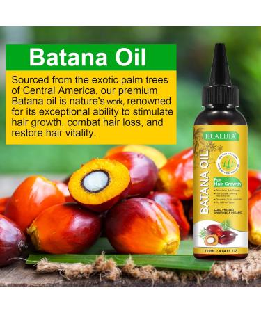 Batana Oil for Hair Growth 120ml Raw Batana Oil Organic from Honduras - for Thicker & Stronger Hair Scalp and Hair Oil Men & Women All Hair Types - Buy Online on SooperMarket.com