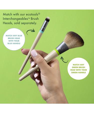 EcoTools Wake Up + Glow Makeup Brush Set with Beauty Blender, Silicone Applicator, Face Mask Brush, Eye Roller - 6 Pc Set - Buy Online on SooperMarket.com
